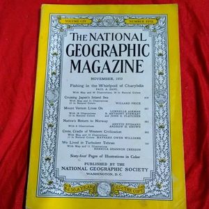 Vintage National Geographic Magazine November 1953